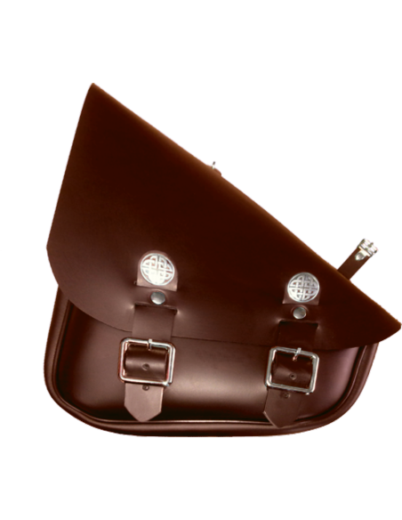 Custom saddlebag for swingarm. Celtic Classic.